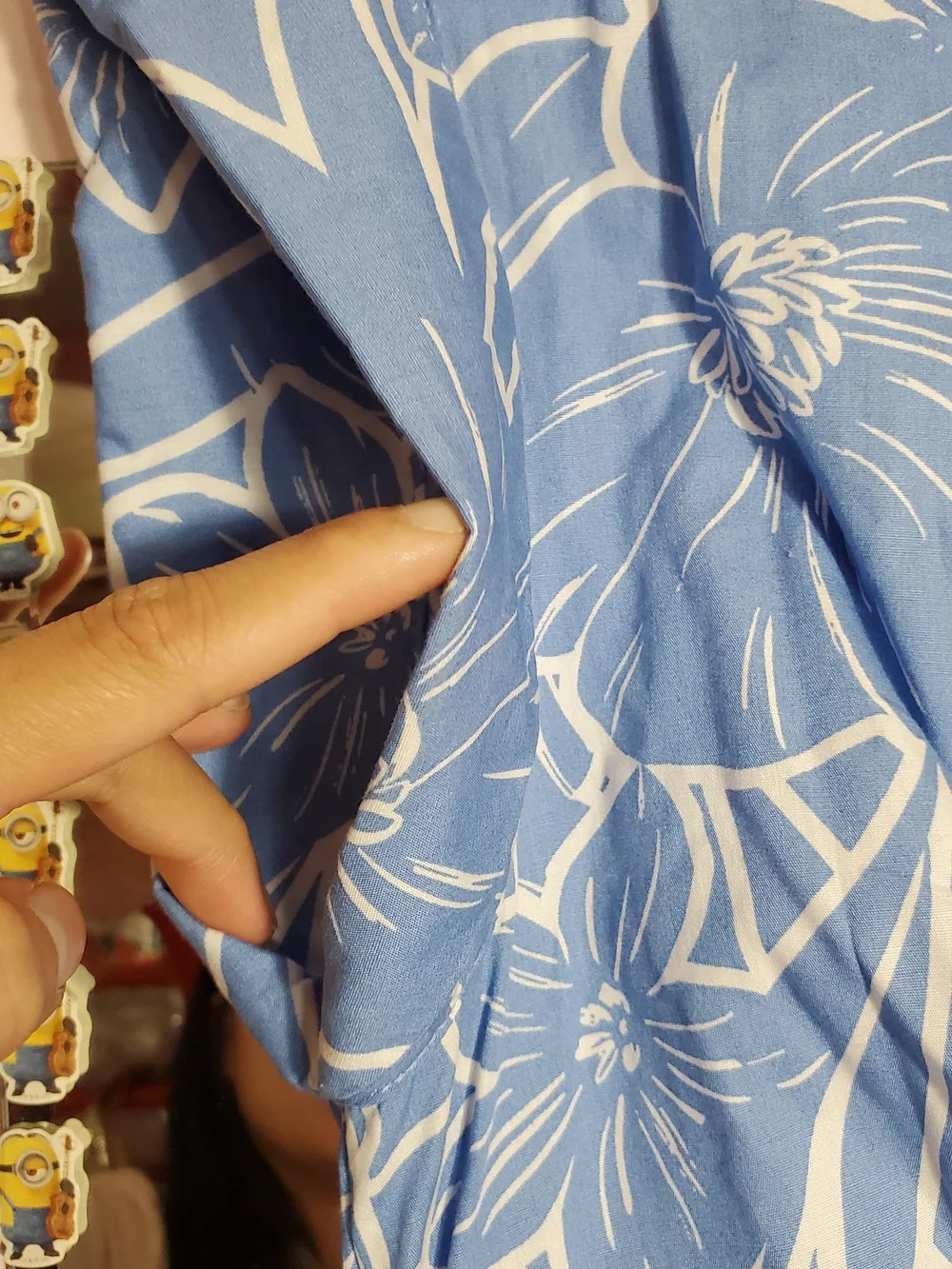 Steve Madden Amanda Dress Floral Print Cap Sleeve Twist Front Maxi Blue Size XS - Picture 6 of 6